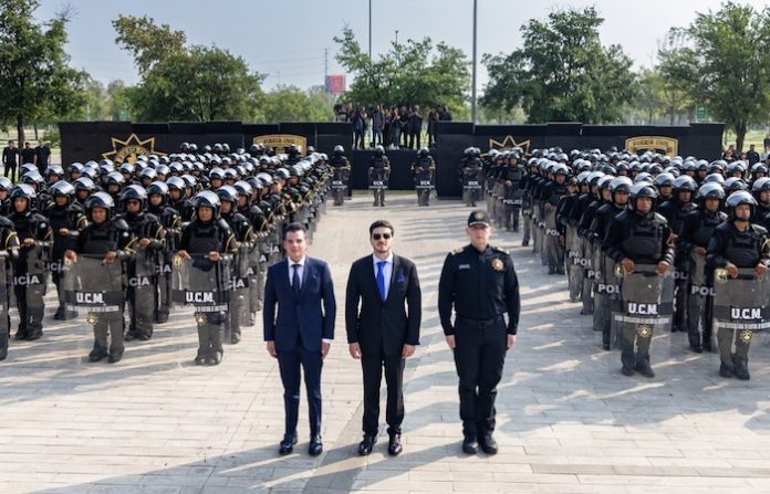Con 1,500 nuevos elementos, Miguel Flores asegura mayor capacidad de seguridad en Nuevo León