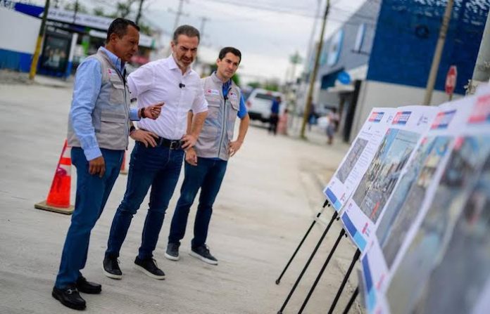 Reabren calle Villagrán tras rehabilitación; Monterrey acelera obras rumbo al Mundial