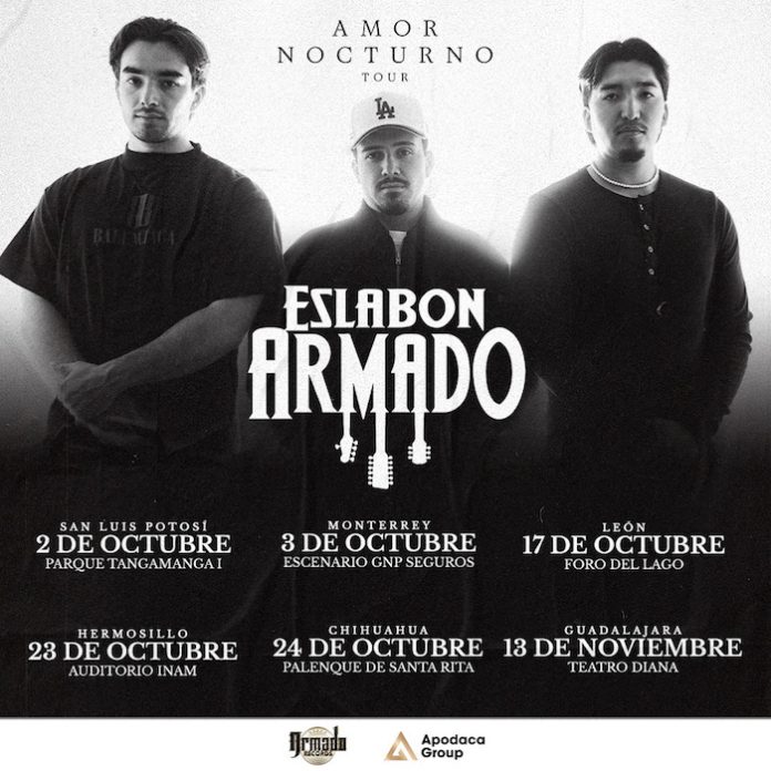 Eslabón Armado anuncia gira por México; Monterrey recibirá el “Amor Nocturno Tour”