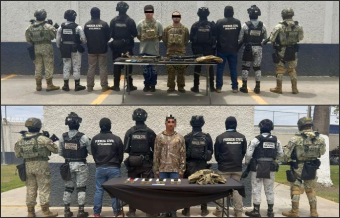 Detienen a tres presuntos integrantes de grupo delictivo en Hualahuises