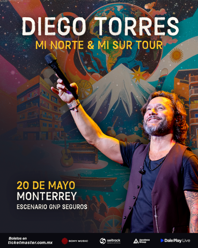 Monterrey se pinta de “Color Esperanza”: Diego Torres llegará con su gira 2026