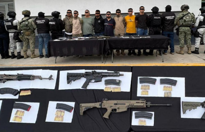 Detienen en Guadalupe a ocho presuntos integrantes de grupo criminal; uno era buscado por feminicidio