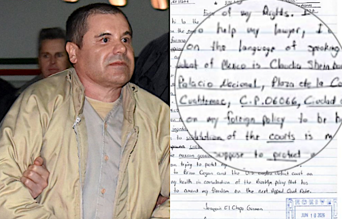 El Chapo vuelve a escribir: ahora pide apoyo de Sheinbaum para regresar a México