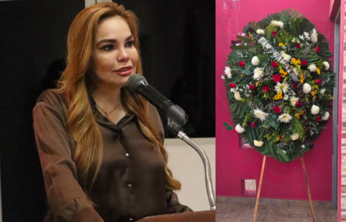Video: Corona funeraria enviada a diputada provoca reacción nacional del PRI