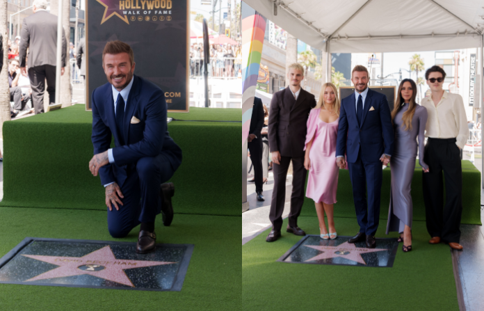 Video: Beckham se convierte en el primer futbolista cuyo nombre aparece en el Paseo de la Fama de Hollywood