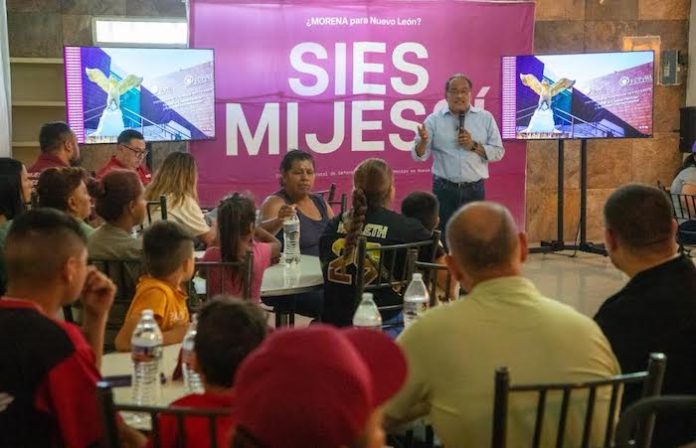 Andrés Mijes recorre el norponiente de Monterrey y llama a extender la Transformación en Nuevo León