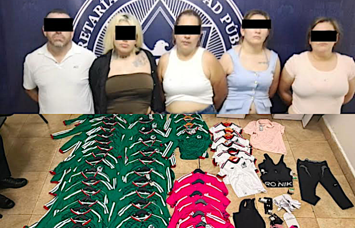 Caen presuntos ladrones de jerseys; llevaban más de 50 playeras deportivas robadas