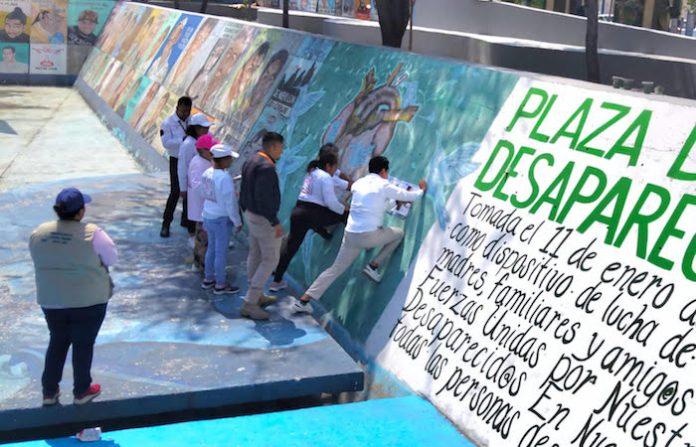 CEDHNL pide respetar la Plaza de los Desaparecidos y escuchar a las familias