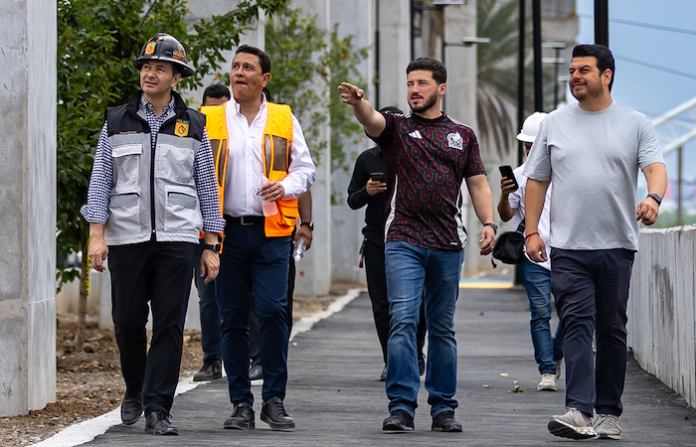 Supervisa Samuel construcción de puentes que conectarán al Metro con el Corredor FIFA