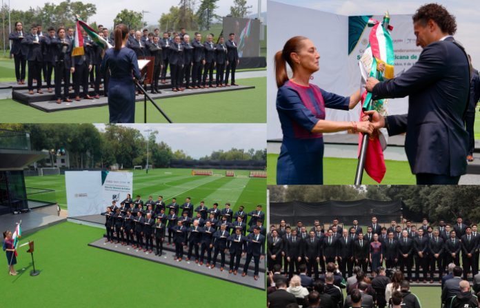 La Selección Mexicana fue abanderada por la presidenta Claudia Sheinbaum y se declara lista para debutar este jueves ante Sudáfrica en el Mundial 2026