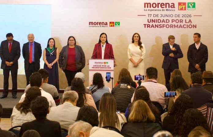 El bloque oficialista amarra coalición para 2027: Morena, PVEM y PT irán juntos en 16 de 17 gubernaturas