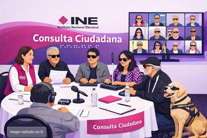 INE consultará a personas con discapacidad visual para mejorar accesibilidad del voto