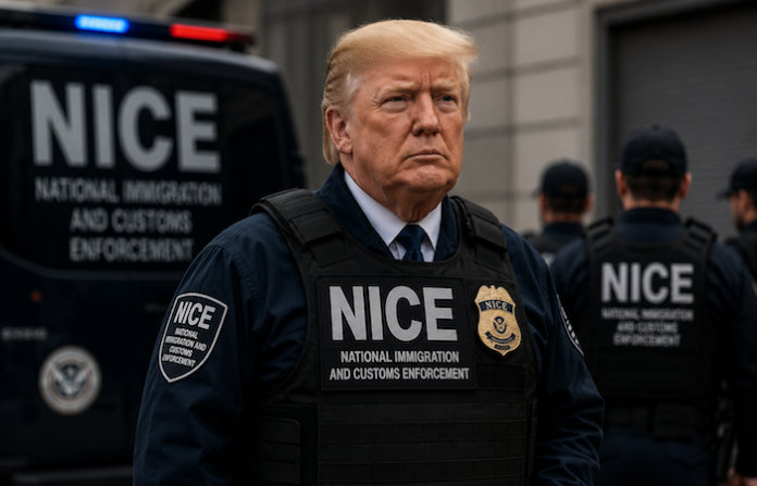 Trump propone cambiar el nombre de ICE a “NICE” y lanza encuesta entre sus seguidores