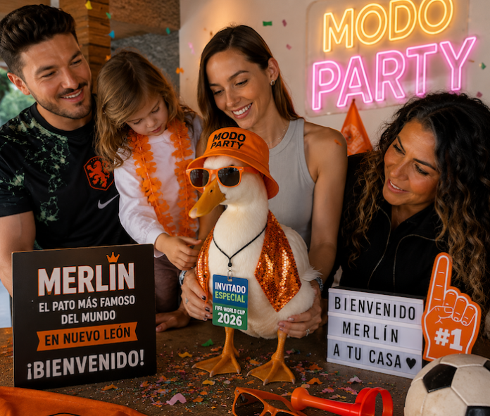 Video: El pato Merlín se pone en “modo party” y conquista Monterrey