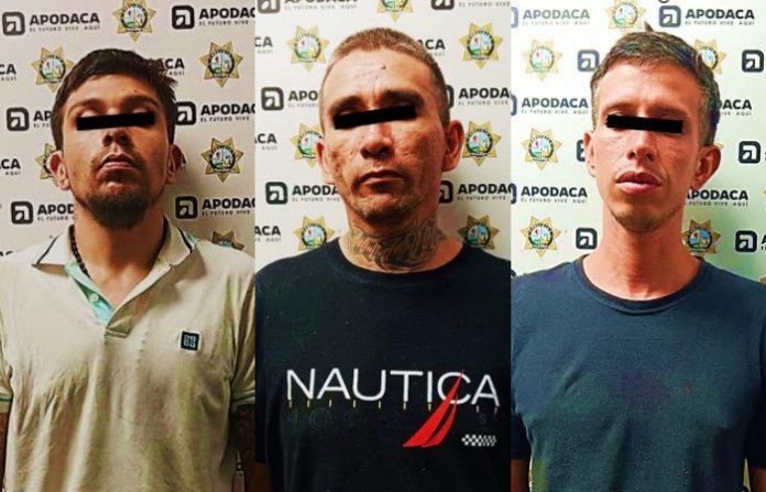 Guardia de Proximidad de Apodaca captura a tres personas con órdenes de aprehensión vigentes