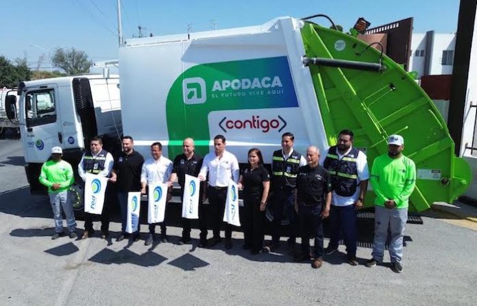 Apodaca incorpora cuatro nuevos camiones para fortalecer la recolección de basura
