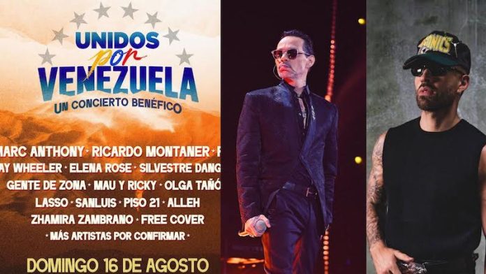 Feid, Marc Anthony y Ricardo Montaner encabezarán “Unidos Por Venezuela”, concierto benéfico en Miami