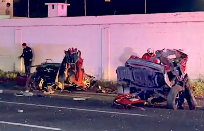 Mueren cuatro personas tras aparatoso accidente en la Carretera Nacional, en Santiago