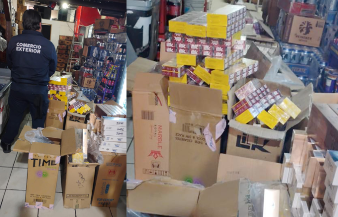 Nuevo León rebasa los 232 mil cigarros asegurados en operativo contra el comercio ilegal
