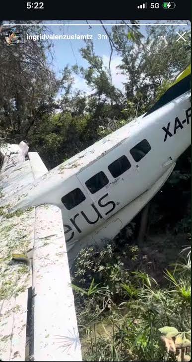 Aterrizaje de emergencia de aeronave de Aerus moviliza a cuerpos de auxilio en Pesquería; reportan a tres ocupantes fuera de peligro