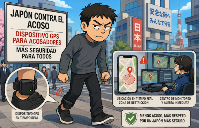 Japón estudia obligar a los acosadores a llevar dispositivos GPS