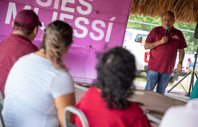Andrés Mijes intensifica recorridos por Nuevo León para promover la Defensa de la Transformación