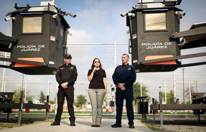 Mónica Oyervides fortalece la seguridad en Juárez con dos nuevas torres inteligentes de videovigilancia
