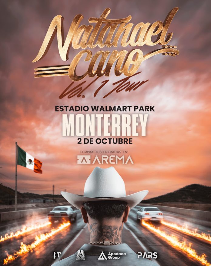 Natanael Cano anuncia concierto en Monterrey con su gira “Natanael Cano, Vol. 1”