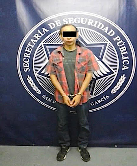 Capturan a presunto responsable de robos en negocio de San Pedro