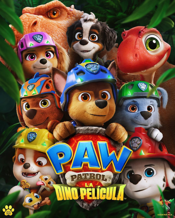 PAW Patrol regresa al cine con una aventura entre dinosaurios y un volcán en erupción