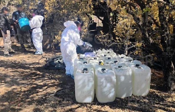 FGR localiza sitio presuntamente utilizado para producir drogas sintéticas en Fresnillo