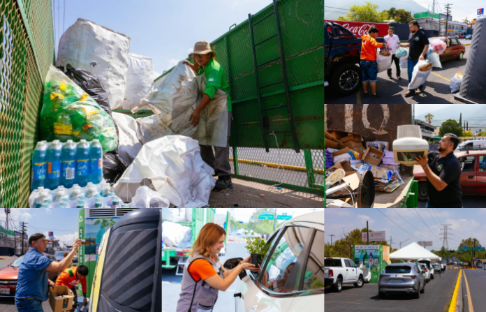 Guadalupe mantiene programa de reciclaje a cambio de plantas y suma más de 30 contenedores