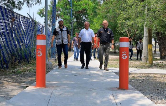 Héctor García supervisa renovación de espacios públicos en la colonia Lolyta de Guadalupe