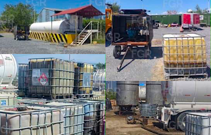 FGR asegura 467 mil litros de hidrocarburo durante cateos en Salinas Victoria
