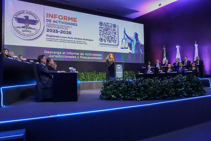 Poder Judicial de Nuevo León incorpora ThemisIA y reporta más de 92 mil audiencias en primer informe de Laura Perla Córdova