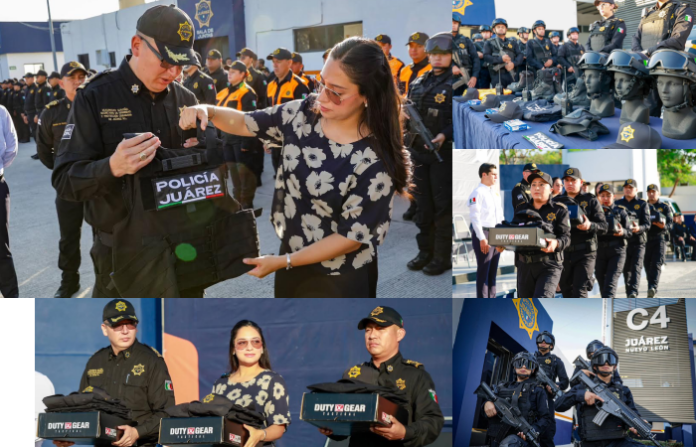 Juárez refuerza a su corporación de seguridad con nuevos uniformes y equipo táctico
