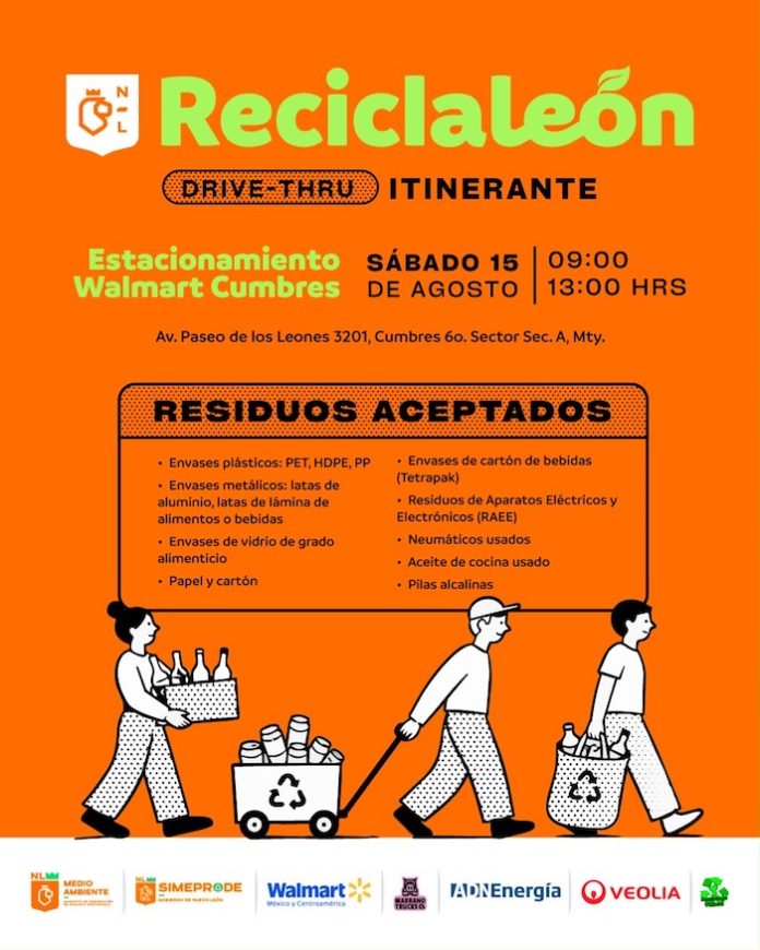 Invitan a participar en la primera edición de ReciclaLeón en Monterrey
