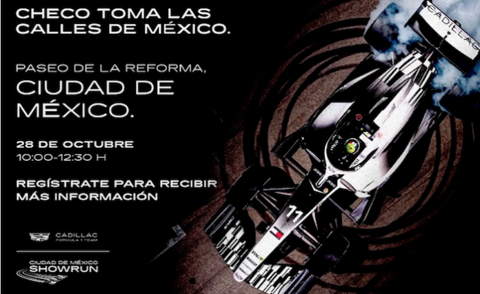 Checo Pérez regresará a México con un Show Run en Paseo de la Reforma