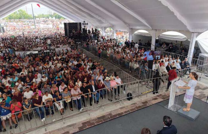 Sheinbaum presume inversión federal en Nuevo León: tren de pasajeros, hospital, viviendas y programas para 1.5 millones