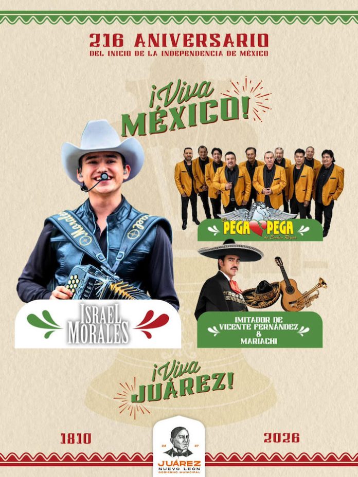 Juárez conmemora el 216 aniversario de la Independencia de México