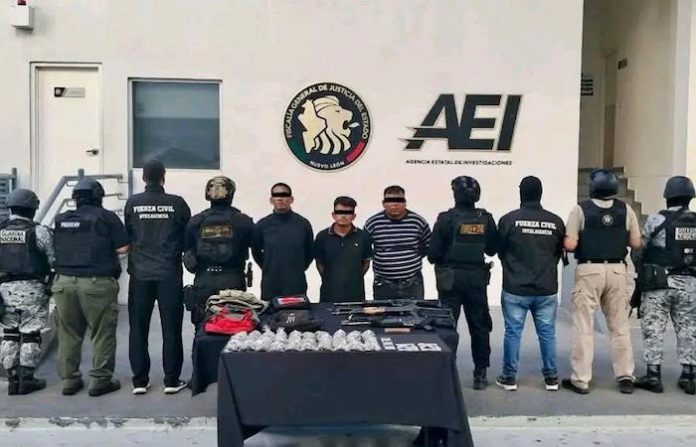 Capturan a tres presuntos participantes en enfrentamiento con autoridades en General Treviño