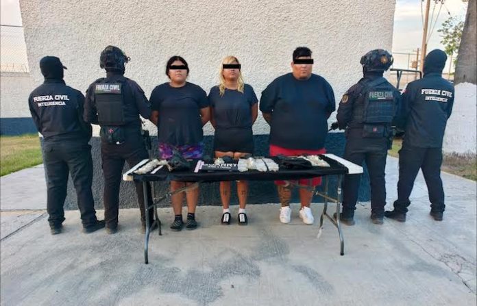 Fuerza Civil captura a presunto objetivo prioritario y dos mujeres al norte de Monterrey