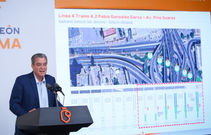 Líneas 4 y 6 del Metro alcanzan 95.57% de avance; no habrá cierres en Gonzalitos: Hernán Villarreal
