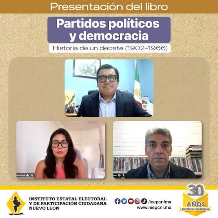 IEEPCNL presenta libro sobre el origen y evolución de los partidos políticos y su relación con la democracia
