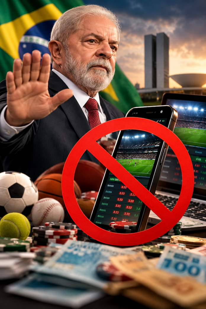 Lula prohíbe las apuestas deportivas online en Brasil