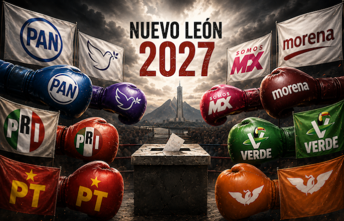 Nuevo León rumbo a 2027: ¿alianza PRI-PAN, fuerza de Morena o dominio de MC?