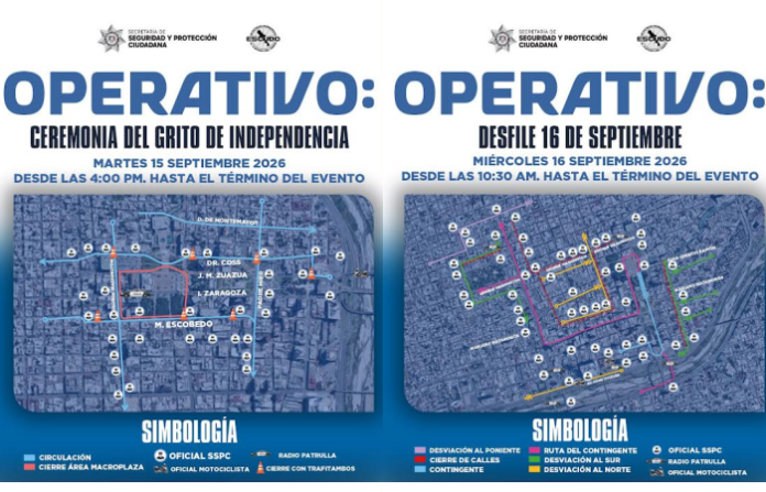 Monterrey prepara cierres viales por el Grito y desfile de Independencia