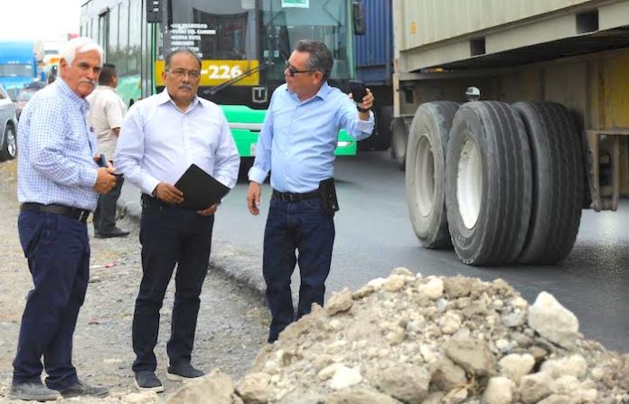 Andrés Mijes supervisa obra de más de 12 mdp en el Libramiento Noroeste