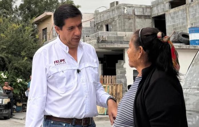 Felipe Canales recorre colonias de Escobedo con asambleas informativas de Morena