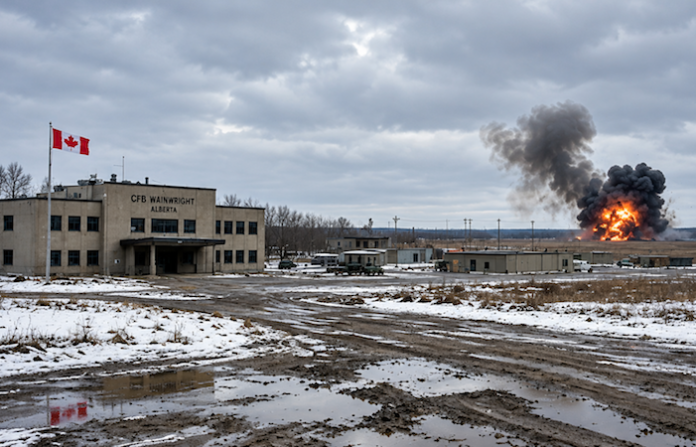 Casi 40 hospitalizados tras un incendio en una base militar en Canadá